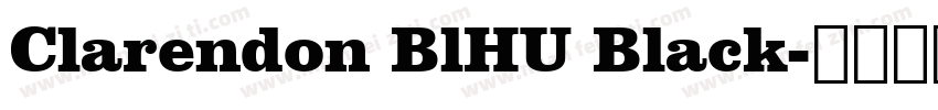 Clarendon BlHU Black字体转换